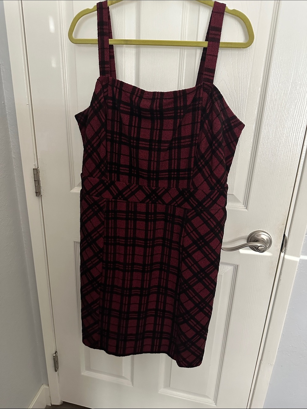 Torrid Burgundy and Black Plaid  Dress